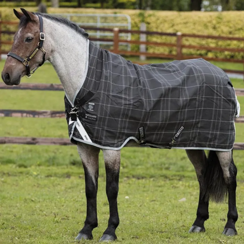 Horseware Rhino Wug Heavy Turnout Rug with Vari-Layer - Black/Grey/White Check/Grey